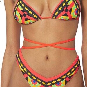 Weworewhat Geometric Bikini Set